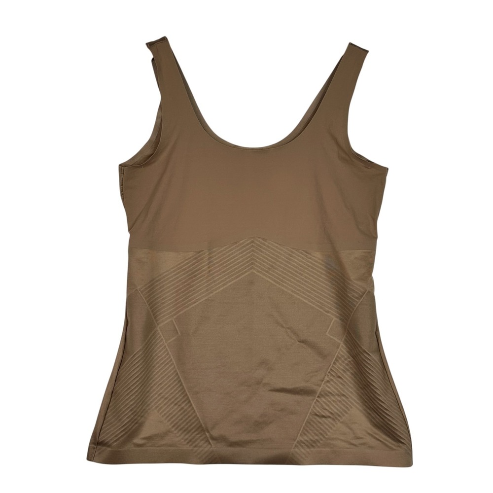 Spanx Thinstincts 2.0 Tank Womens Large Tan Seamless Shaping Compression Cami